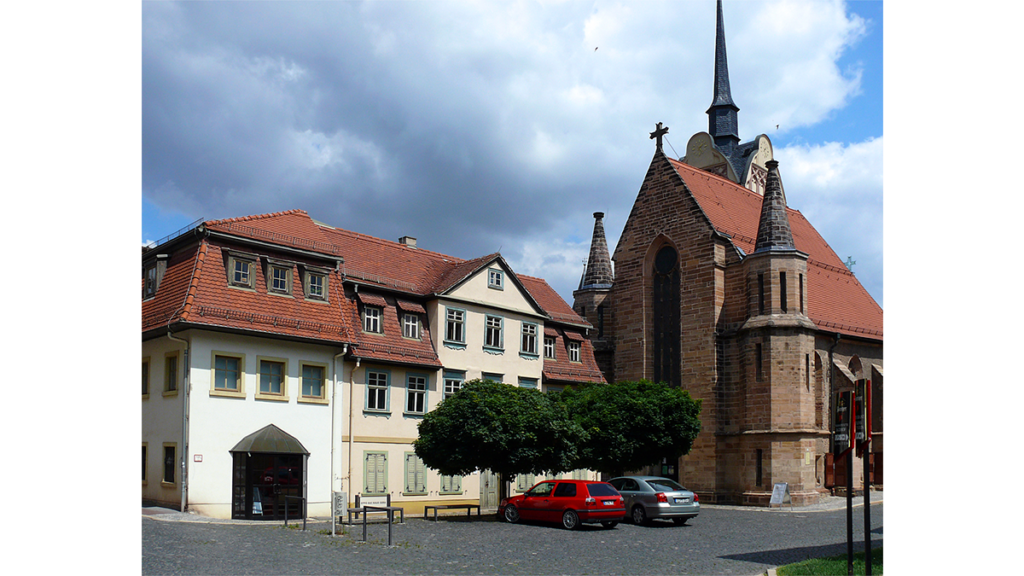 Das Otto-Dix-Haus und die Marienkirche in Gera