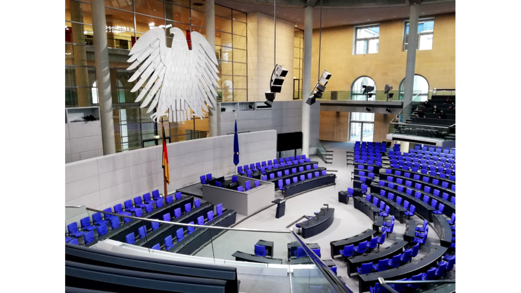 Der Plenarsaal des Deutschen Bundestages