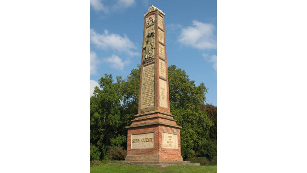 Die Königssäule in Wolfshagen ist ein 17 Meter hoher Obelisk