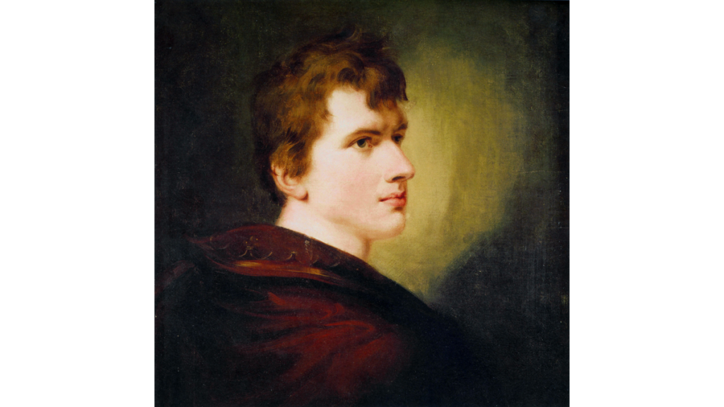 Ein gemaltes Porträt von Ludwig Achim von Arnim des Malers Peter Eduard Ströhling von 1805