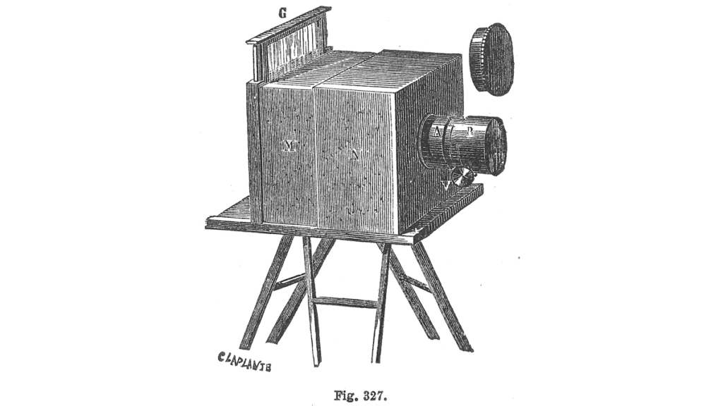 Die Grafik einer auch Lochkamera genannten Camera Obscura