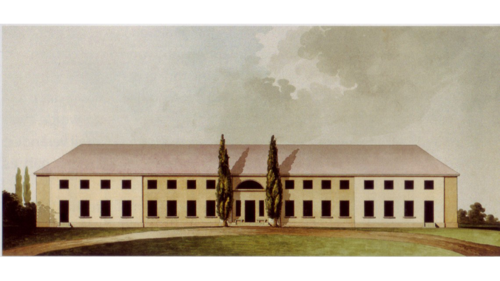 Der Entwurf des Schlosses Paretz von David Gilly von 1797
