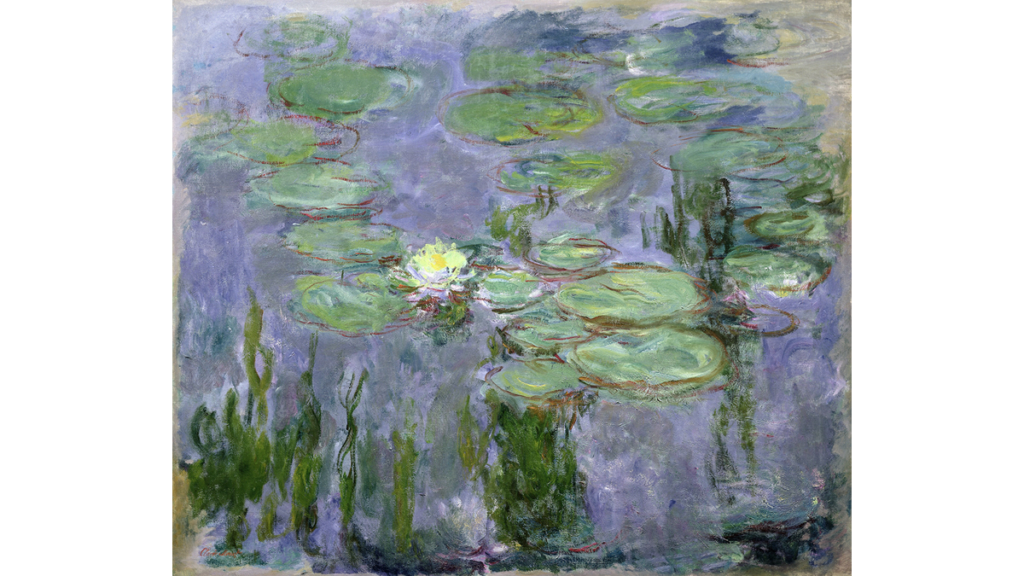 Eines der berühmten Seerosenbilder von Claude Monet (1840-1926) aus dem Jahr 1915