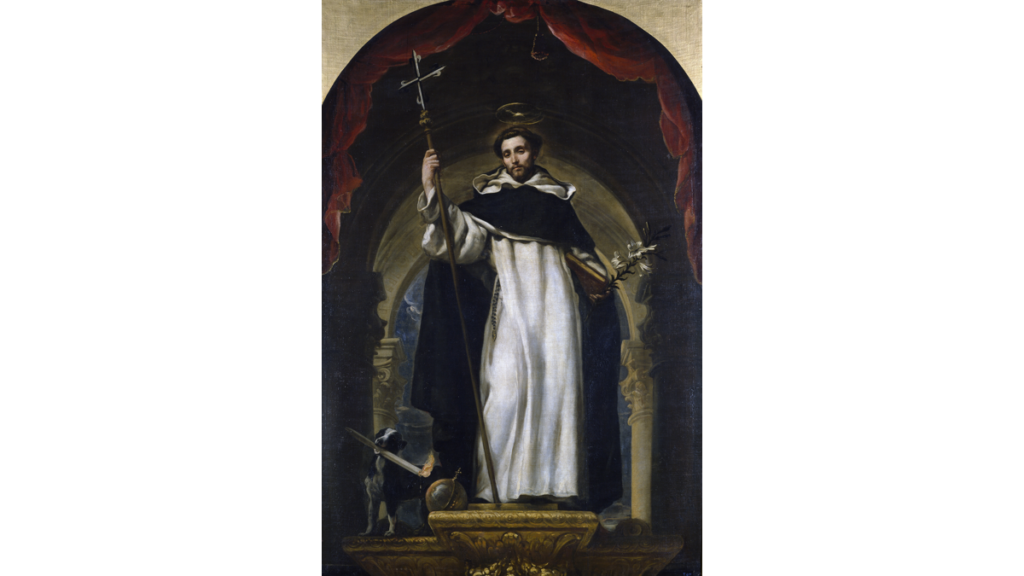 Ein Gemälde des aus Altkastilien stammenden Wanderpredigers Dominikus von Caleruega, Namensgeber des Dominikanerordens