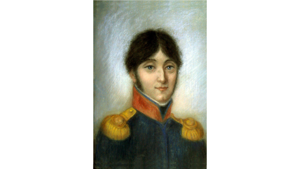 Ein Gemälde des französischen Divisionsgenerals Jean-Baptiste Girard