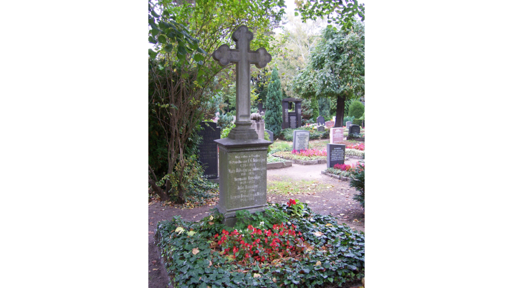 Das Grab von Carl Gottlieb Reißinger auf dem Trinitatsfriedhof im Dresdener Stadtteil Johannstadt