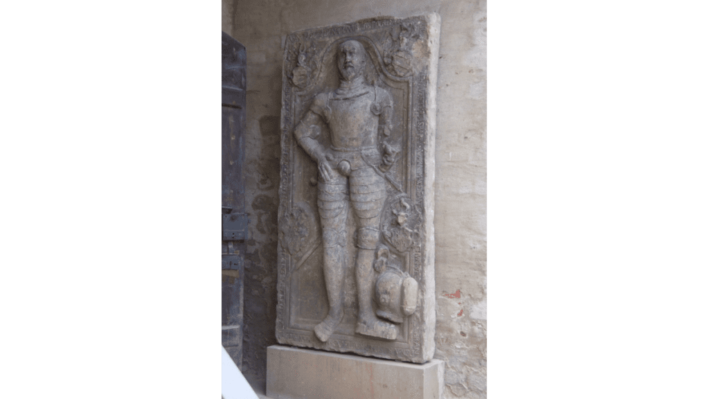 Der Reliefgrabstein von Caspar von Arnim, Hauptmann zu Ziesar