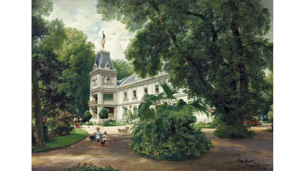 Schloss Marquardt auf einem Gemälde von 1894