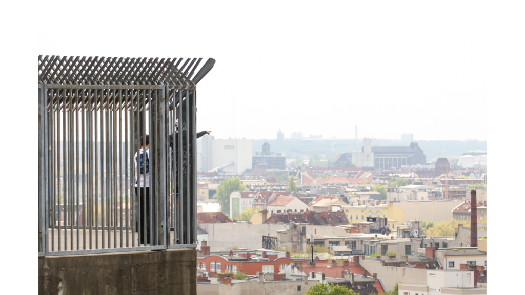 Die Aussicht vom Flakturm auf Berlin bei Tageslicht