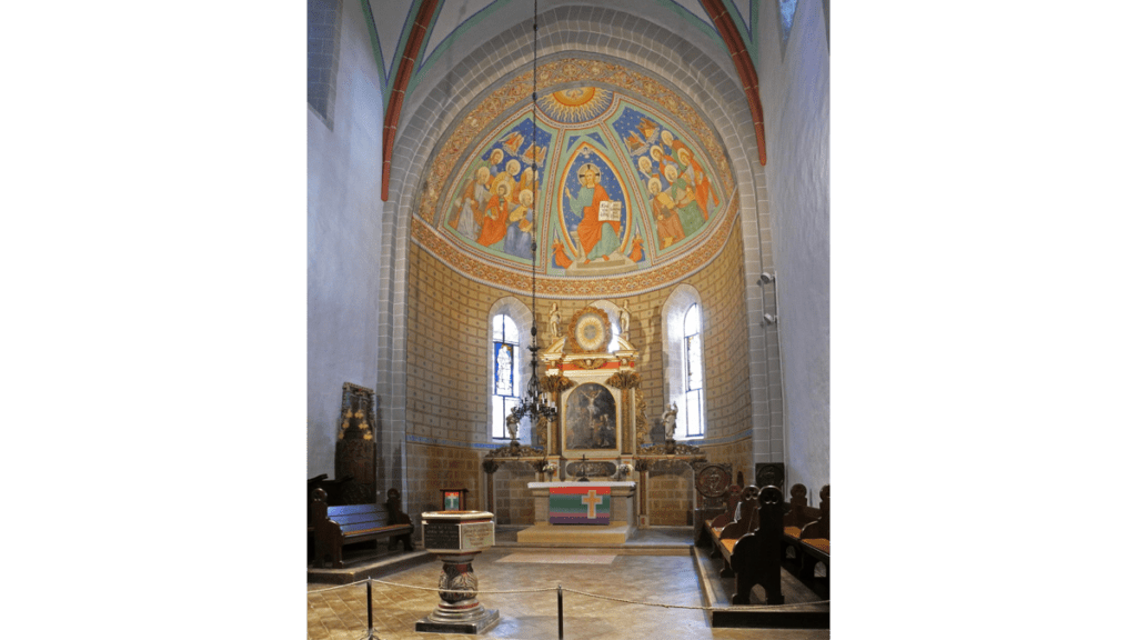 Der eigentlichen Altarraum der Marienkirche, auch Sanktuarium genannt.