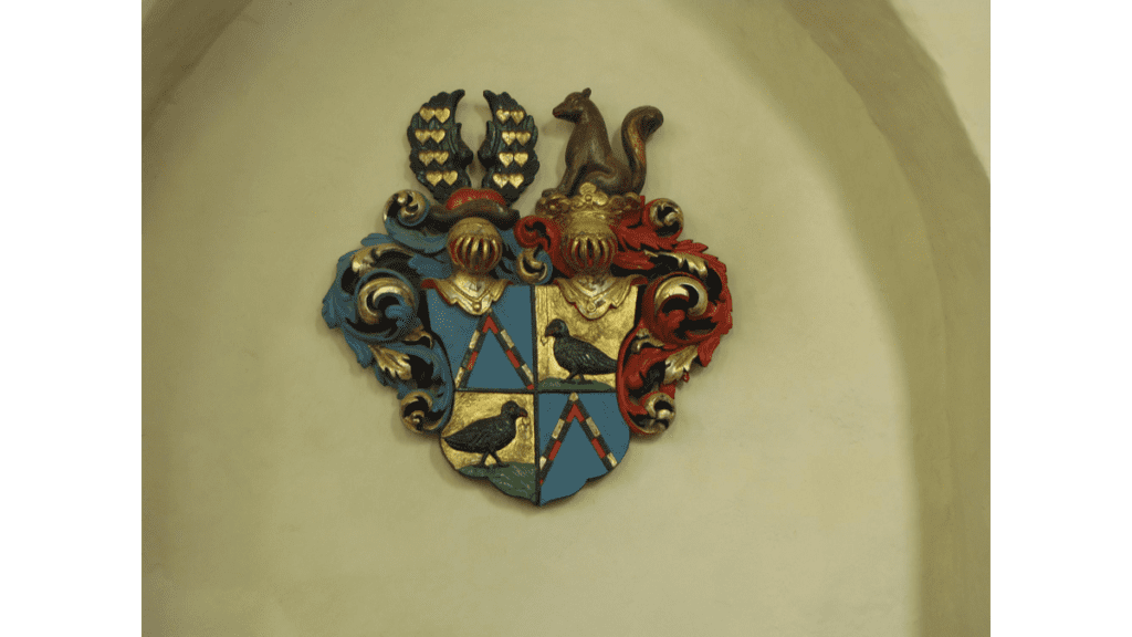 Das Wappen der Familie von Trott in der Klosterkirche Himmelpfort