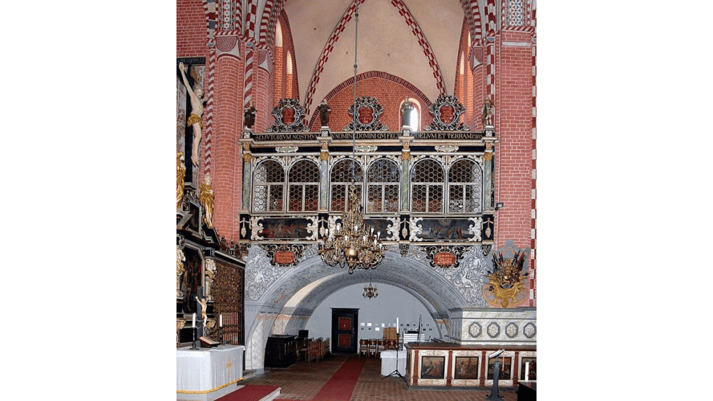 Die prächtigst ausgestattete Fürstenloge in der Marienkirche des Klosters von Dobrilugk.
