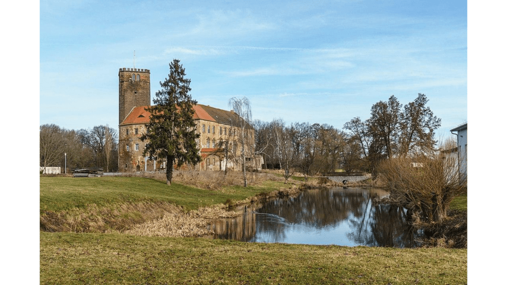 Schloss Schnadnitz, der ehemalige Wohnsitz von Gunter von Zaschnitz, dem Widersacher von Hans Kohlhase.