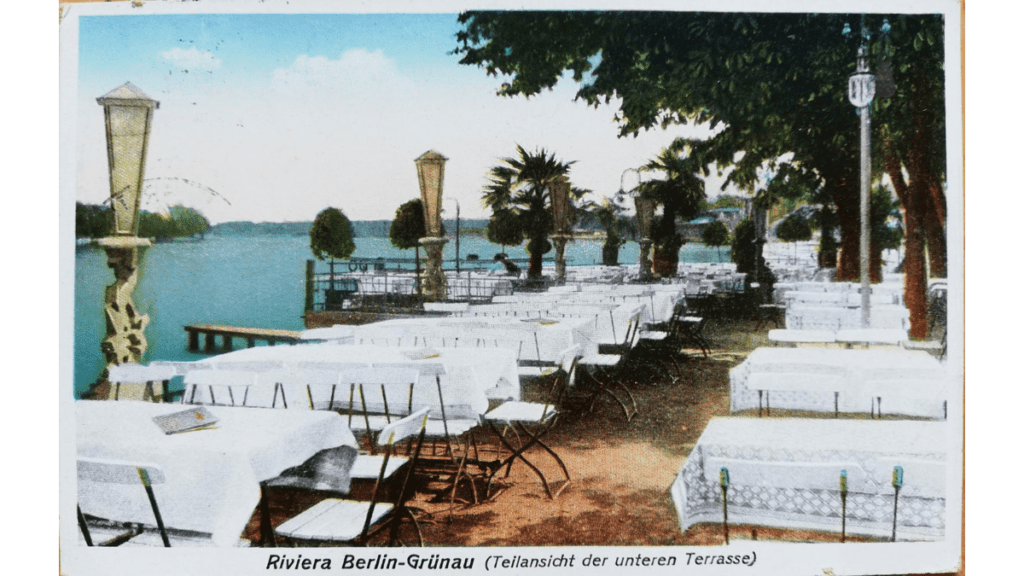 Eine Postkarte der Riviera Berlin aus dem Jahr 1937.