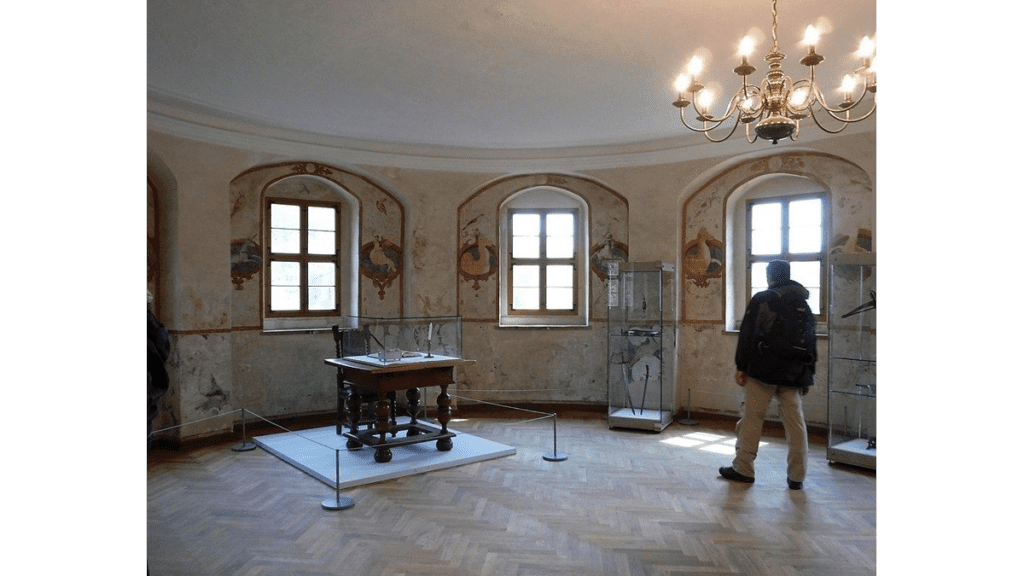 Der Rittersaal auf Burg Rabenstein bei Chemnitz.