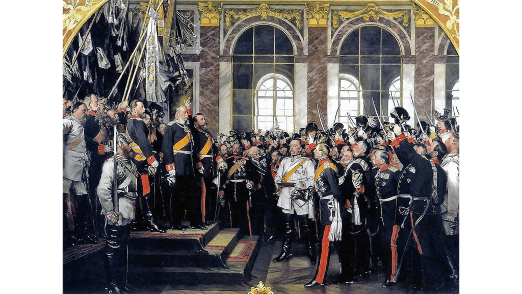 Das Gemälde Die Kaiserproklamation von Anton von Werner aus dem Jahr 1885.