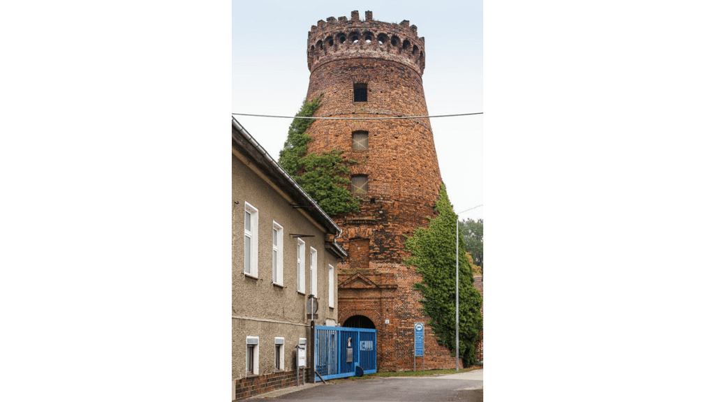 Der alte Mühlturm der Zichorienfabrik in Altenplathow aus dem Jahr 1808.
