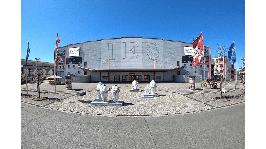 Die Sachsen-Arena in Riesa.