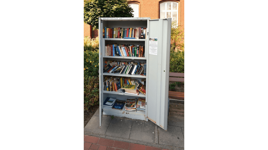 Ein öffentlich zugänglicher Bücherschrank in Meldorf.